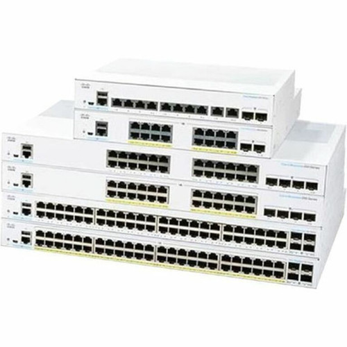 Cisco 250 CBS250-48T-4G Ethernet Switch - 48 Ports - Manageable - Gigabit Ethernet - 1000Base-T 1000Base-X - Refurbished - 2 Layer - CBS250-48T-4GNA-RF