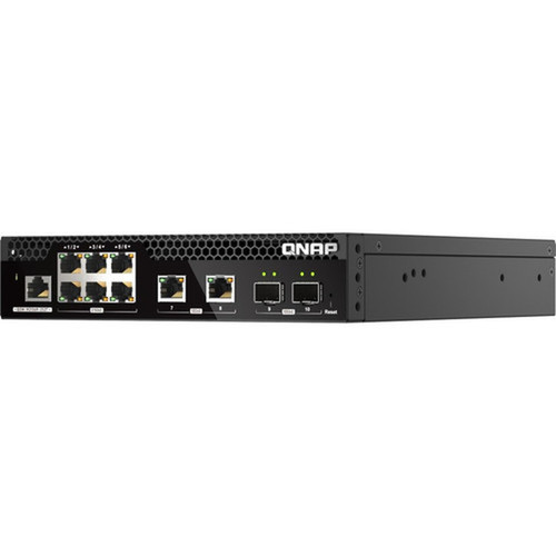 QNAP 10GbE and 25GbE Layer 2 Web Managed Switch for SMB Network Deployment - 8 Ports - Manageable - 10 Gigabit Ethernet 25 Gigabit QSW-M2106R-2S2T-US