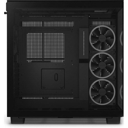 NZXT H9 Elite Premium Dual-Chamber Mid-Tower Airflow Case - Mid-tower - Matte Black - Galvanized Cold Rolled Steel SGCC Tempered - CM-H91EB-01