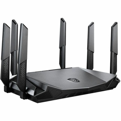 MSI RADIX AX6600 Wi-Fi 6 IEEE 80211 abgnacax Ethernet Wireless Router - Tri Band - 240 GHz ISM Band - 5 GHz UNII Band - 6 x x - RADIXAX6600