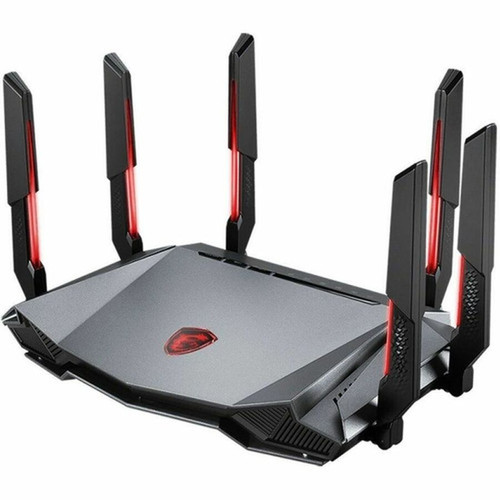 MSI RADIX AXE6600 Wi-Fi 6E IEEE 80211 abgnacax Ethernet Wireless Router - Tri Band - 240 GHz ISM Band - 6 GHz UNII Band - 6 x x RADIX AXE6600