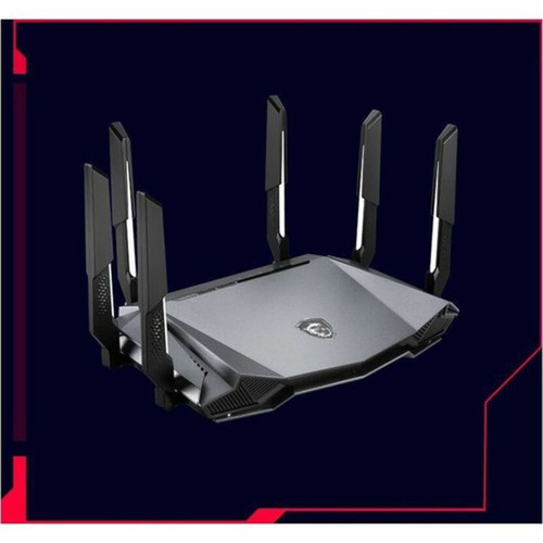 MSI RADIX AXE6600 Wi-Fi 6E IEEE 80211 abgnacax Ethernet Wireless Router - Tri Band - 240 GHz ISM Band - 6 GHz UNII Band - 6 x x RADIX AXE6600