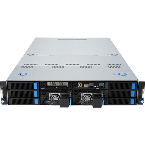Asus Barebone System - 2U Rack-mountable - Socket SP5 LGA-6096 - 1 x Processor Support - AMD Chip - 3 TB DDR4 SDRAM Maximum RAM - 12 - ESC4000A-E12-26WGP