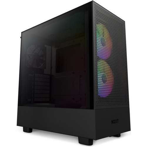 NZXT H5 Flow Computer Case - Mid-tower - Black - ATX Motherboard Supported - 7x Slots CC-H51FB-R1