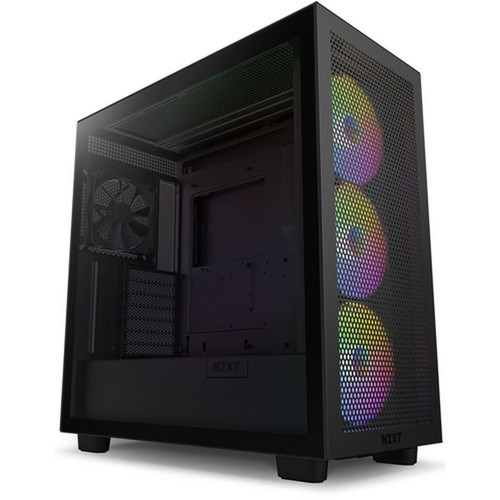 NZXT H7 Flow Computer Case - Mid-tower - Black - ATX Motherboard Supported - 7x Slots CM-H71FB-R1