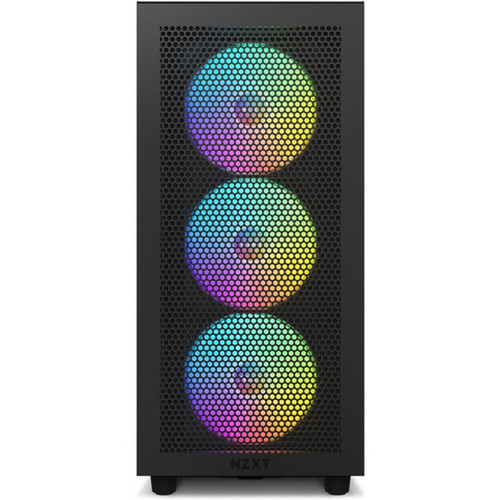 NZXT H7 Flow Computer Case - Mid-tower - Black - ATX Motherboard Supported - 7x Slots CM-H71FB-R1
