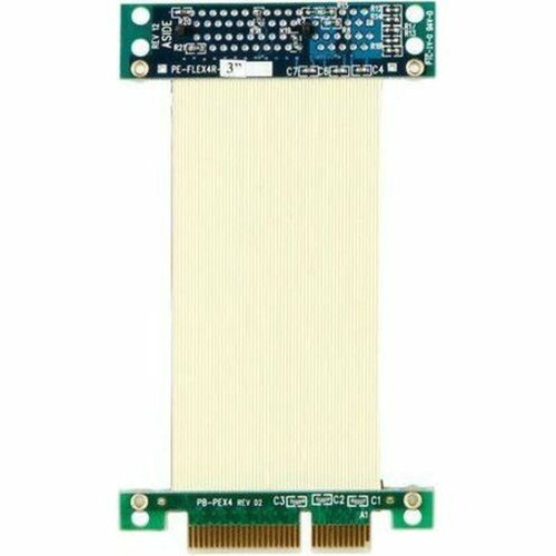 iStarUSA PCIe x4 to PCIe x4 Riser Card with 5cm Ribbon Cable - 10 x PCI Express x4 - PCI Express DD-644-C5-02