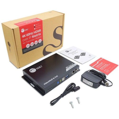 SIIG 4K 60Hz HDMI over IP Matrix - Encoder TX - 1 Input Device - 39370 ft 120000 mm Range - 1 x Network RJ-45 - 2 x USB - 1 x - CE-H27F11-S1
