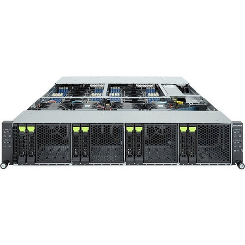 Gigabyte H263-S63 Barebone System - 2U Rack-mountable - Socket LGA-4677 - 2 x Processor Support - Intel C741 Chip - 256 GB DDR5 SDRAM H263-S63-LAW1