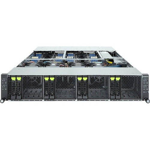 Gigabyte H263-S63 Barebone System - 2U Rack-mountable - Socket LGA-4677 - 2 x Processor Support - Intel C741 Chip - 256 GB DDR5 SDRAM H263-S63-AAW1
