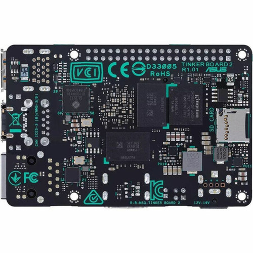 Asus Tinker Board 2S Single Board Computer - Cortex A72 - Quad-core 4 Core - 2 GHz - 2 GB - LPDDR4 - Mali-T860 - Wireless LAN - - 4 90ME01P0-M0AAY0