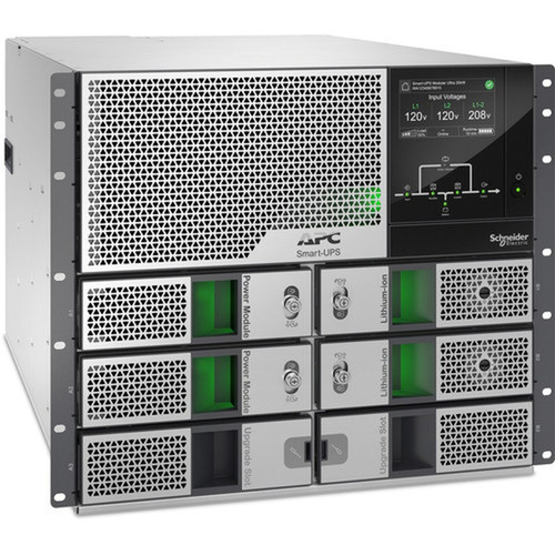 APC by Schneider Electric Smart-UPS Modular Ultra 10kW Scalable to 20kW N1 Rackmount 208240V - Rack-mountable - LCD Display SRYL10K20RMXLT