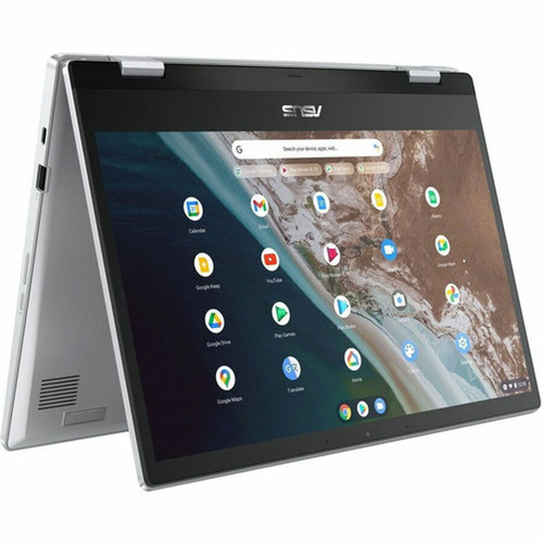Asus Chromebook CX1 CX1400 CX1400CKA-WS01-CB 14 35560 mm Chromebook - Intel Celeron N4500 - 4 GB - 64 GB Flash Memory - Silver - - CX1400CKA-WS01-CB