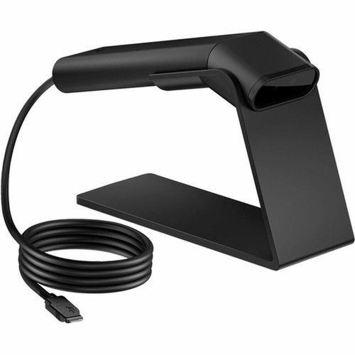 HP Engage 2D G2 Barcode Scanner - Cable Connectivity - 1D 2D - Imager - USB - Ebony Black - IP42 6Y2V4AA