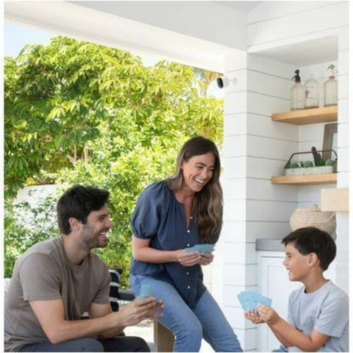 Arlo Pro 5S IndoorOutdoor 2K Network Camera - Color - 3 - White - InfraredColor Night Vision - 2560 x 1440 - Weather Resistant Heat VMC4360P-100NAS