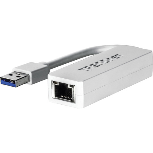 TRENDnet USB 3.0 to Gigabit Ethernet Adapter - USB - 1 Port(s) - 1 x Network (RJ-45) - Twisted Pair (Fleet Network)