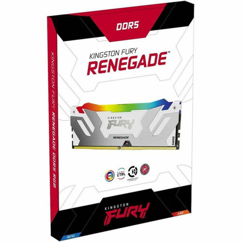 Kingston FURY Renegade RAM Module - For Motherboard - 16 GB 1 x 16GB - RGB - DDR5-7200PC5-57600 DDR5 SDRAM - 7200 MHz - CL38 - 145 KF572C38RWA-16