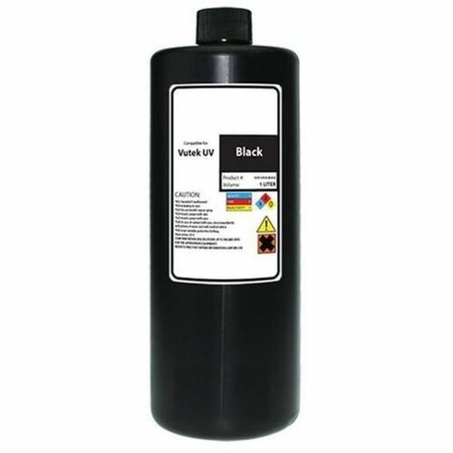 WF Non-OEM New Black Wide Format Ink Bottle for efi Vutek 45130460 - efi Vutek 3M ProGraphics Pro 24f Pro 16h and H1625 LED Series - WV1625B