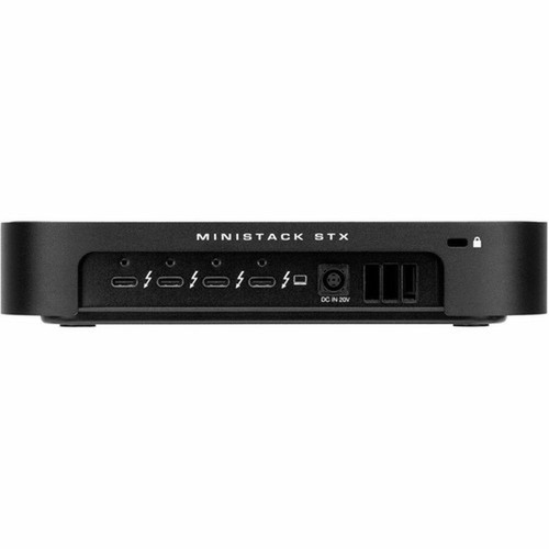 OWC miniStack STX Drive Enclosure Serial ATA PCI Express NVMe 40 - Thunderbolt 4 Host Interface - Matte Silver Matte Black - Hot - OWCT4MS9H16N04
