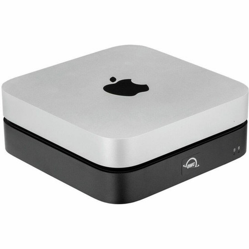 OWC miniStack STX Drive Enclosure Serial ATA PCI Express NVMe 40 - Thunderbolt 4 Host Interface - Matte Silver Matte Black - Hot - OWCT4MS9H16N04