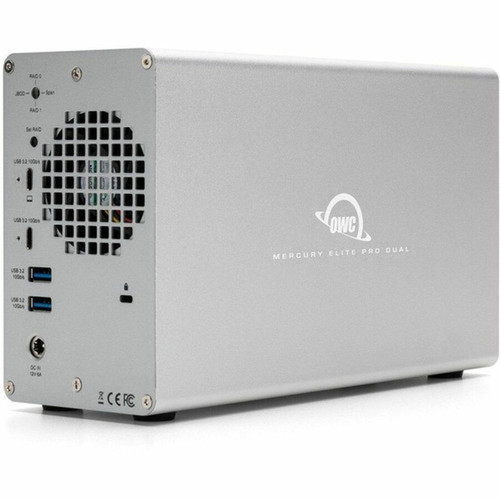 OWC Mercury Elite Pro Dual with 3-Port Hub External Storage Solution - 2 x HDD Supported - 0 x HDD Installed - 2 x SSD Supported - 2 x OWCMEDCH7S04