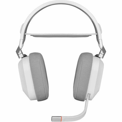 Corsair HS80 RGB WIRELESS Premium Gaming Headset with Spatial Audio - White - Stereo - USB - WiredWireless - 60 ft - 32 Kilo Ohm - 20 CA-9011236-NA