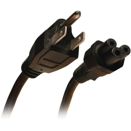Tripp_Lite_10ft_Laptop__Notebook_Power_Cord_Cable_5-15P_to_C5_10A_18AWG_10_-_For_Computer_-_125_V_AC_Voltage_Rating_-_250_A_Current_Rating_-_Black