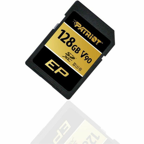 Patriot Memory 128 GB Class 10UHS-II U3 V90 SDXC - 1 - 300 MBs Read - 260 MBs Write PEF128GEP92SDX