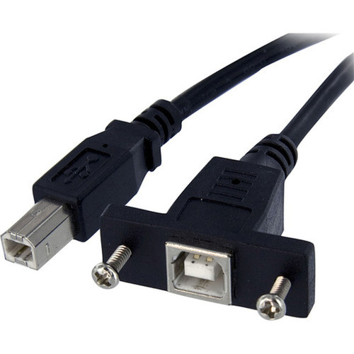 StarTechcom_3_ft_Panel_Mount_USB_Cable_B_to_B_-_FM_-_3_ft_USB_Data_Transfer_Cable_for_Storage_Enclosure_-_First_End_1_x_Type_B_Male_USBPNLBFBM3