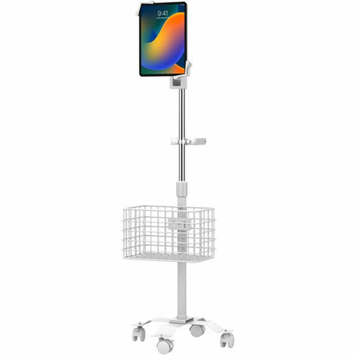 CTA Digital Compact Gooseneck Floor Stand with Accessories for 7-13-Inch Tablets White - Up to 13 33020 mm Screen Support - - - PAD-CGSWAO