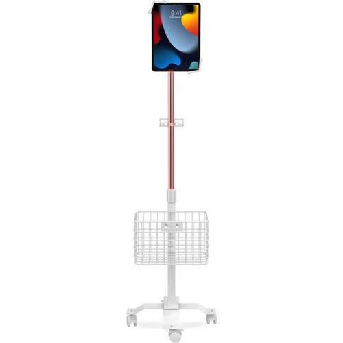 CTA Digital Compact Gooseneck Floor Stand with Accessories for 7-13-Inch Tablets White - Up to 13 33020 mm Screen Support - - - PAD-CGSWAO