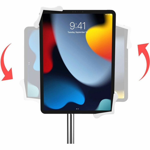 CTA Digital Compact Gooseneck Floor Stand with Accessories for 7-13-Inch Tablets White - Up to 13 33020 mm Screen Support - - - PAD-CGSWAO