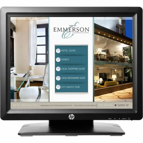 HP L5015TM 15 Class LED Touchscreen Monitor - 43 - 16 ms - 15 Viewable - Acoustic Pulse Recognition - 1024 x 768 - XGA - Thin Film M1F94AAABA