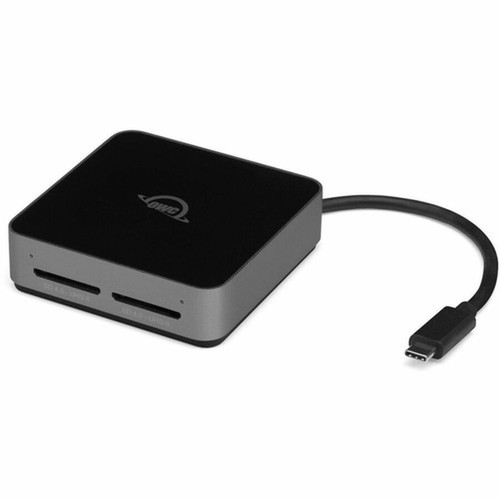 OWC Atlas Dual SD Card Reader - 2 Slots - 1-in-1 - 300 MBs - SDXC - USB 32 Gen 2 Type C - 1 Total Number of USB Ports - OWCTCDSDRDR