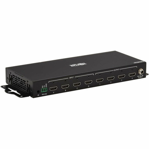 Tripp Lite by Eaton B119-4X4-4K 4x4 HDMI Matrix SwitchSplitter - 3840 x 2160 - 4K UHD - 1080p4 x 4 - Display Digital Signage Disc - B119-4X4-4K