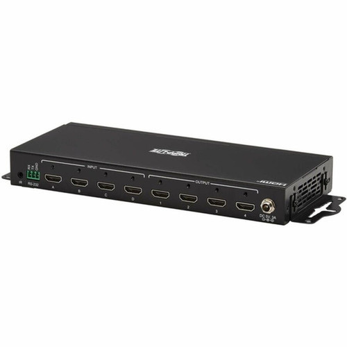 Tripp Lite by Eaton B119-4X4-4K 4x4 HDMI Matrix SwitchSplitter - 3840 x 2160 - 4K UHD - 1080p4 x 4 - Display Digital Signage Disc - B119-4X4-4K