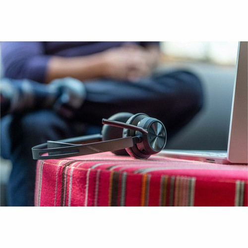 Poly Poly Voyager Focus 2 USB-A Headset TAA - Google Assistant Siri - Stereo - USB Type A - WiredWireless - Bluetooth - 164 ft - - - 7E2K3AAABA