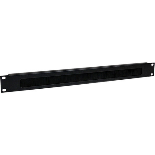 StarTechcom_1U_Brush_Strip_Horizontal_Server_Rack_Cable_Management_Panel_-_Black_-_1_Pack_-_1U_Rack_Height_-_19_Panel_Width_-_Steel_CMBRUSH1U