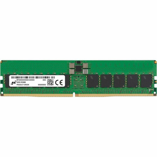 Micron RAM Module - For Server Workstation - 48 GB 1 x 48GB - DDR5-4800PC5-38400 DDR5 SDRAM - 4800 MHz Dual-rank Memory - CL40 - V MTC20F208XS1RC48BB1R