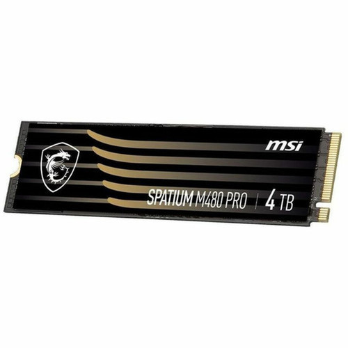 MSI SPATIUM M480 PRO 4 TB Solid State Drive - M2 2280 Internal - PCI Express NVMe PCI Express NVMe 40 x4 - Desktop PC Notebook - SM480PN4TB
