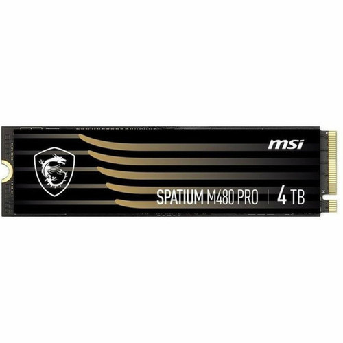 MSI SPATIUM M480 PRO 4 TB Solid State Drive - M2 2280 Internal - PCI Express NVMe PCI Express NVMe 40 x4 - Desktop PC Notebook - SM480PN4TB
