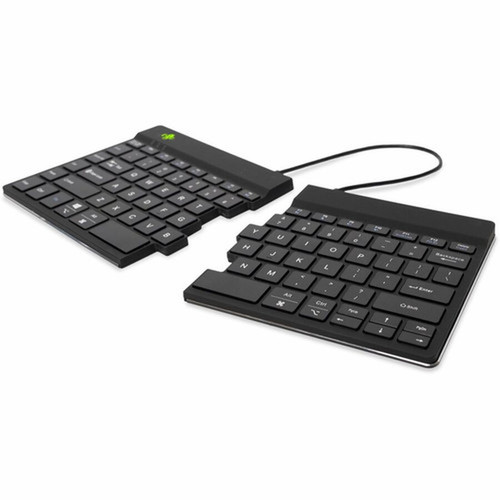 R-Go Split Break Keyboard - R-Go Split Break ergonomic keyboard with break software Bluetooth 50 QWERTY US layout wireless RGOSB-USWLBL