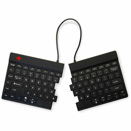 R-Go Split Break Keyboard - R-Go Split Break ergonomic keyboard with break software Bluetooth 50 QWERTY US layout wireless RGOSB-USWLBL