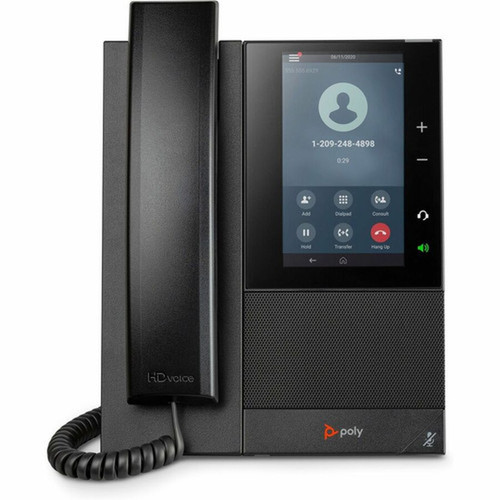 Poly CCX 505 Business Media Phone with Open SIP and PoE-enabled GSATAA - 24 x Total Line - VoIP - 5 127 mm LCD - 2 x Network - PoE 849A6AA