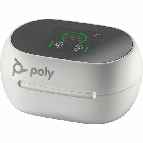 Poly Charging Case Poly Earbud - White - Stereo - True Wireless - Bluetooth - 984 ft - 20 Hz - 20 kHz - Earbud - Binaural - In-ear - 8L587AA