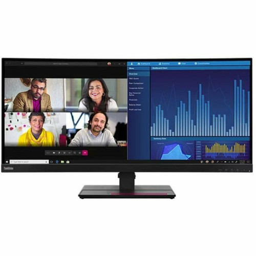 Lenovo ThinkVision P34w-20 34 Class UWQHD Curved Screen LED Monitor - 219 - Raven Black - 341 Viewable - In-plane Switching IPS 63F2RAR3U3