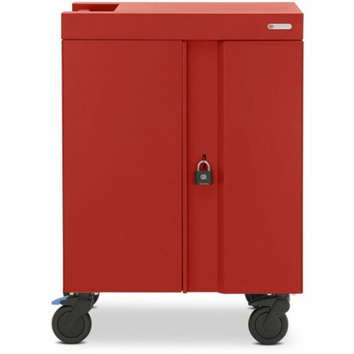 Bretford CUBE Cart Max Mobile Charging Computer Cart - 2 Shelf - 4 Casters - 5 127 mm Caster Size - Steel - 297 Width x 263 x - TVCMX30PAC-BP