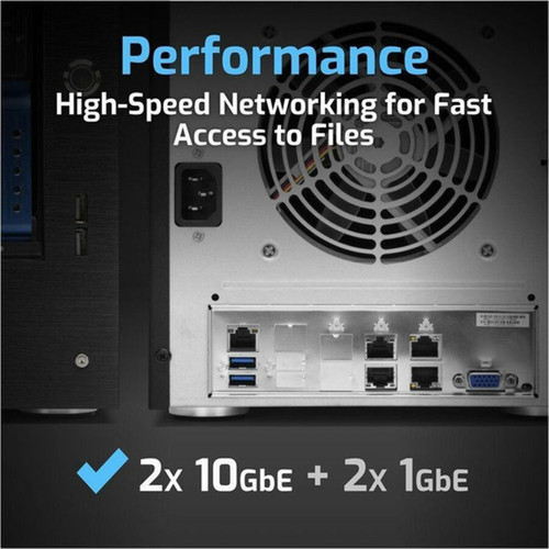 OWC 400TB Jupiter Mini 5-Drive Desktop Network Attached Storage NAS Solution - Xeon D-1518 Quad-core 4 Core 220 GHz - 5 x HDD - JMIN0535R040H2