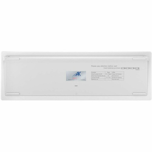 Active Key AK-C8112 Keyboard - Wireless Connectivity - RF - 33 ft 1005840 mm - 240 GHz - USB Type A Interface - 105 Keys - US AK-C8112F-FUS-WUS