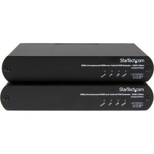 StarTechcom_330ft_100m_USB_HDMI_over_CAT5e__CAT6_KVM_Extender_-_1080p_Uncompressed_HD_Video_-_IT_Grade_KVM_Console_Extender_for_PC_SV565UTPHDU